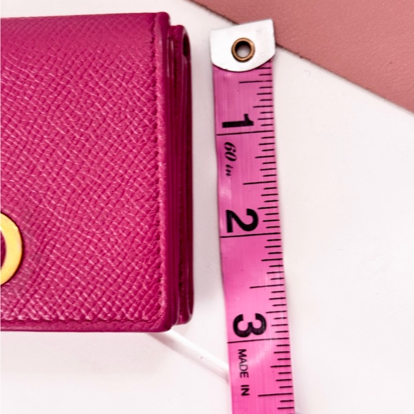 Pink Dior Compact Trifold Wallet - Picture 12 of 14